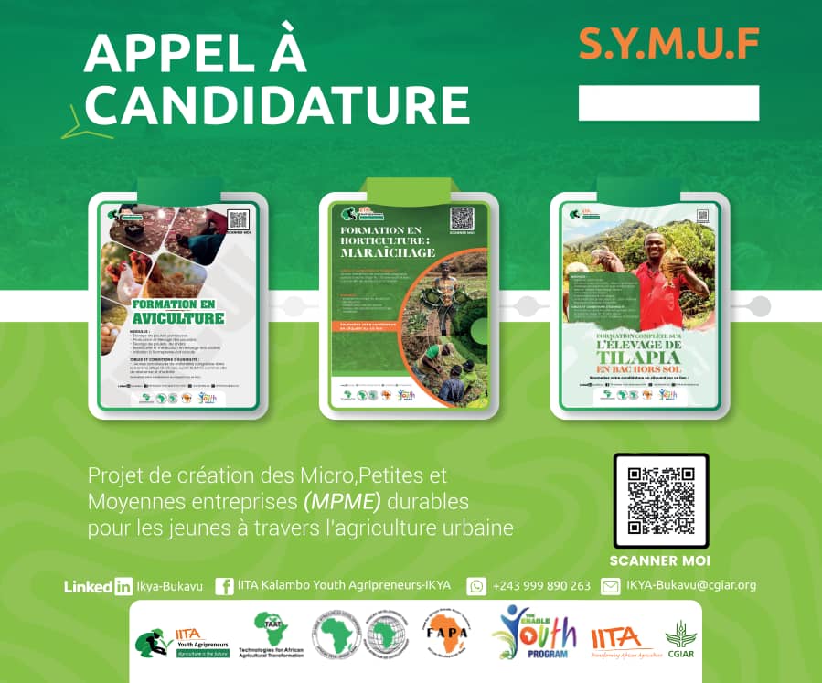 Le projet SYMUF... - IITA Kalambo Youth Agripreneurs - IKYA | Facebook