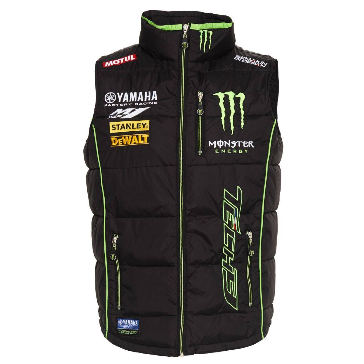 TECH 3 MONSTER YAMAHA BODYWARMER £50.00 Quilted gilet with shaped 