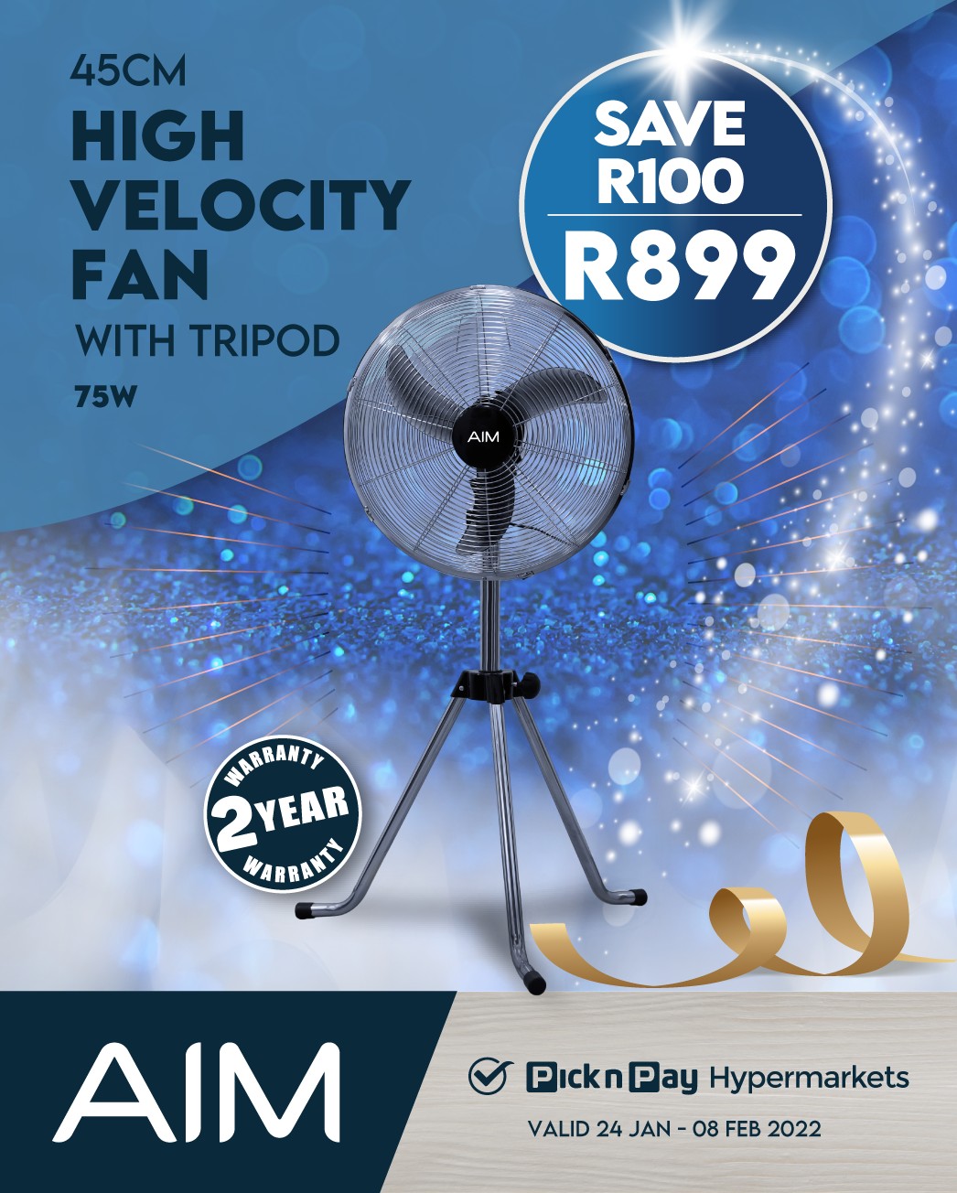 PnP AIM - AIM 45cm High Velocity Fan with Tripod - 75W... | Facebook