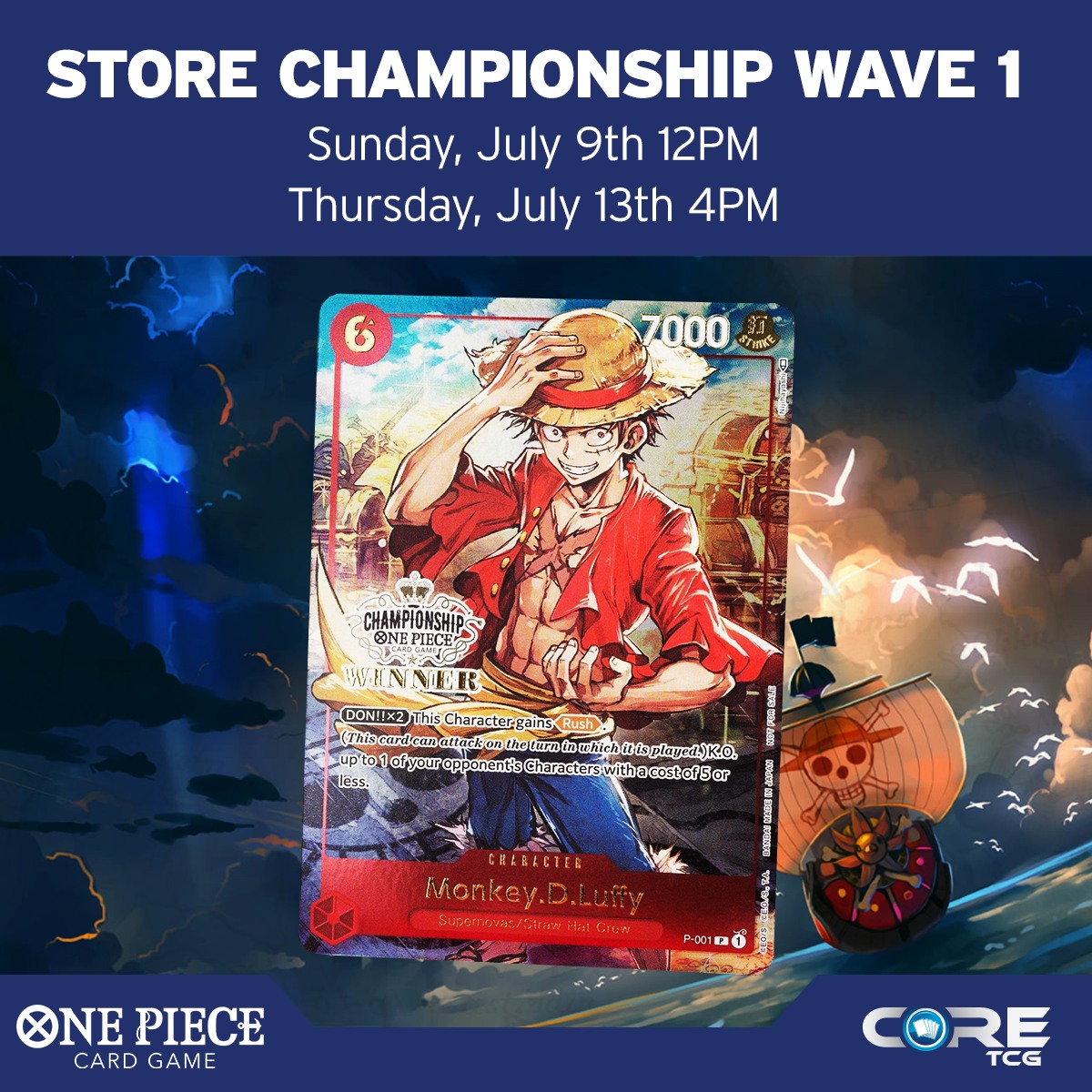 CoreTCG - Join us in our One Piece Store Championship!...