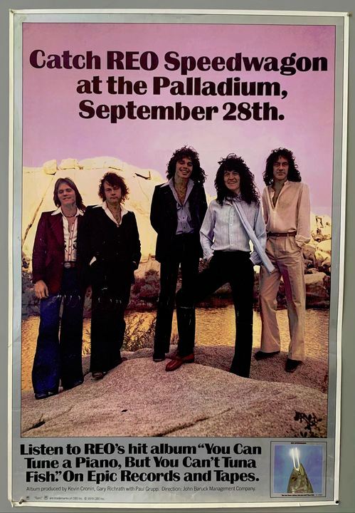 REO Speedwagon 1978 Palladium concert poster