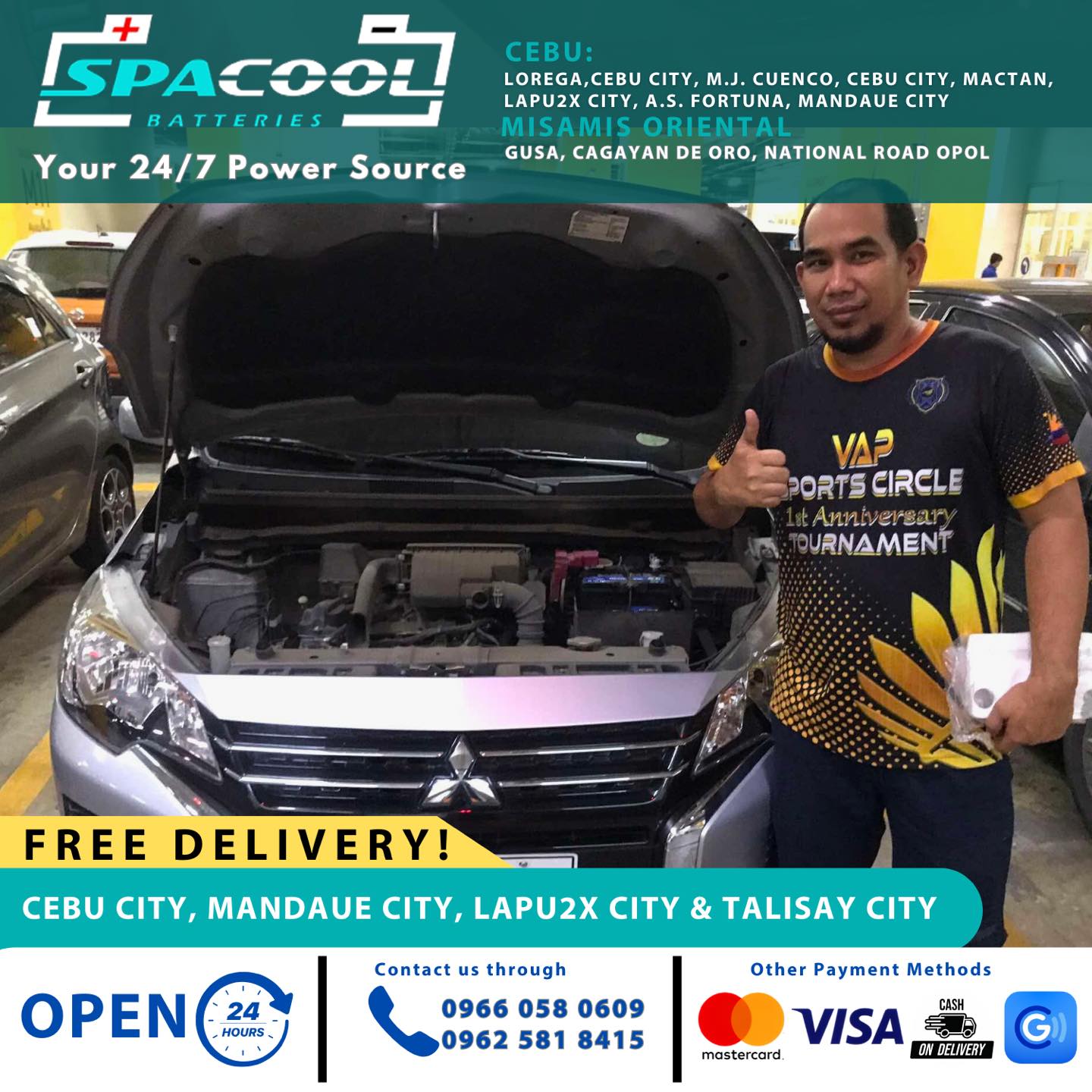 Spacool Batteries | Cebu City