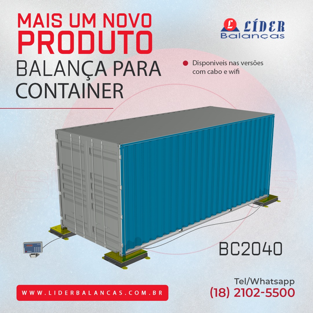 Líder - ️ A balança BC2040 é utilizada para pesagem de container ...