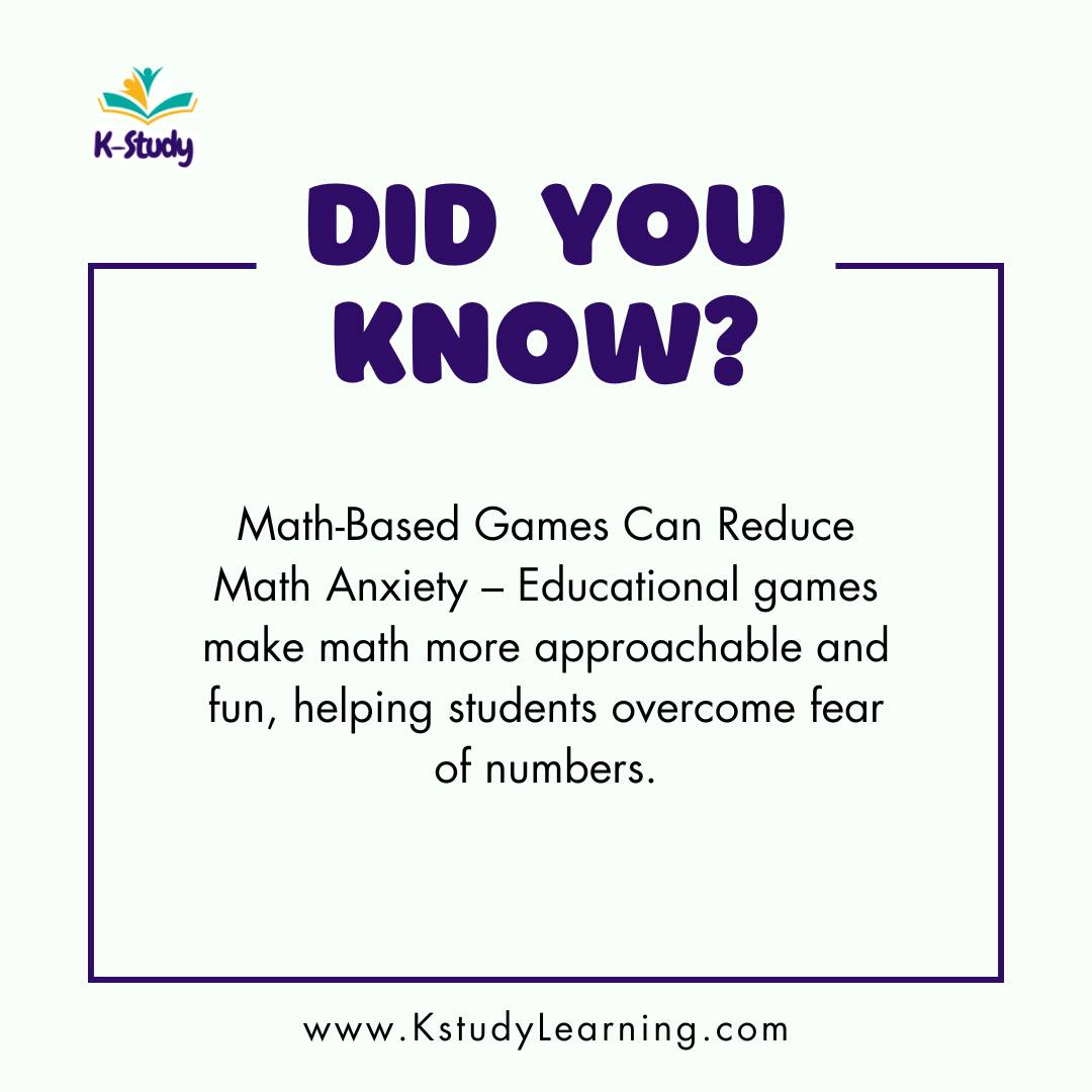 Kstudy Learning - Did You Know? Math-Based Games Can Help... | Facebook