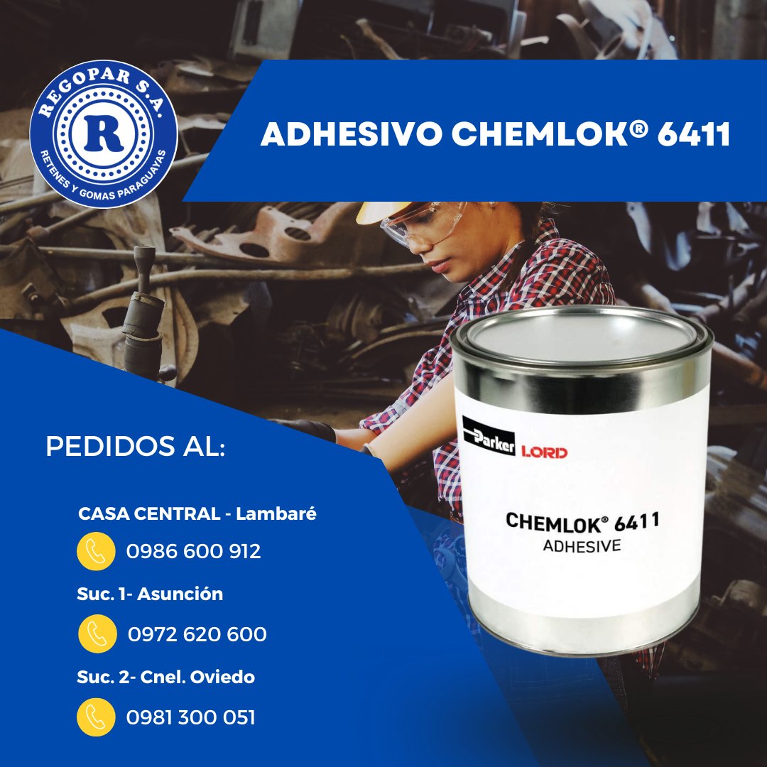 Regopar S.A. - El adhesivo Chemlok® 6411 es un adhesivo de... | Facebook