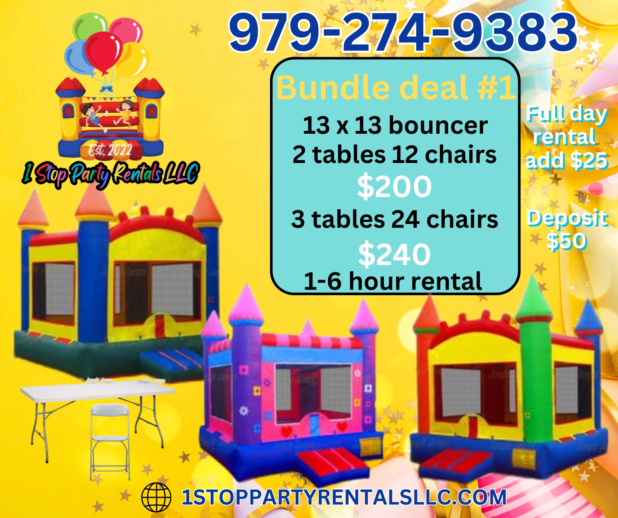 1 Stop Party Rentals LLC