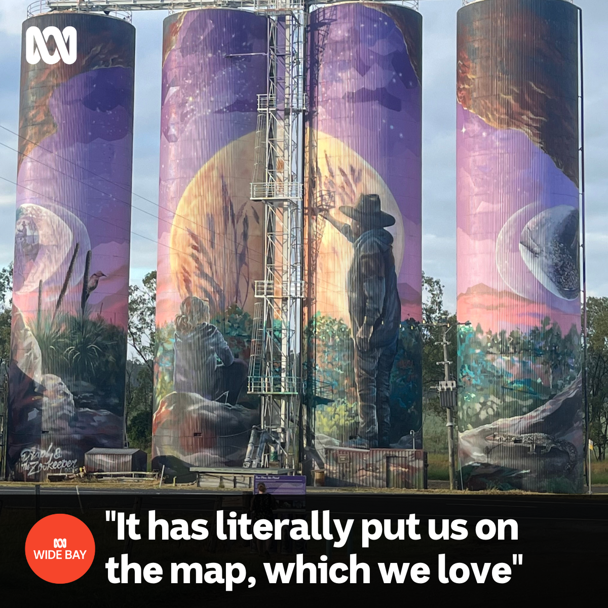 ABC Wide Bay - 💜 Silo art a success story for Monto 💜...
