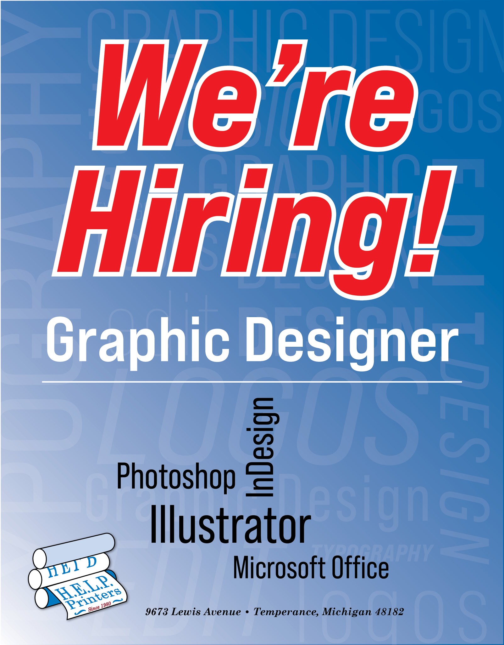 Help Printers - -Part Time Position: 18-20 Hours per week... | Facebook