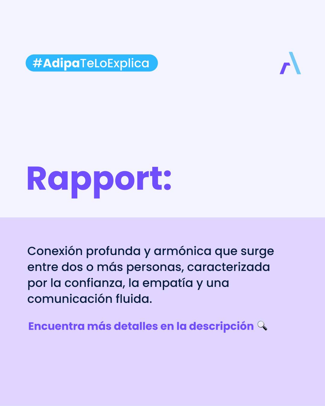 Adipa - La importancia del rapport en la comunicación y la psicología 🔹 ...