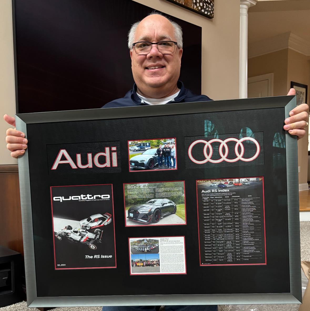Audi quattro magazine features my dad's story