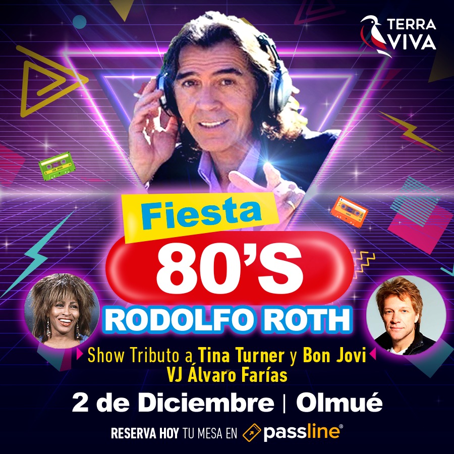 Terra - Rodolfo Roth regresa con su Fiesta de los 80´a TERRA VIVA⚡️ ⁣ 🎤 ...