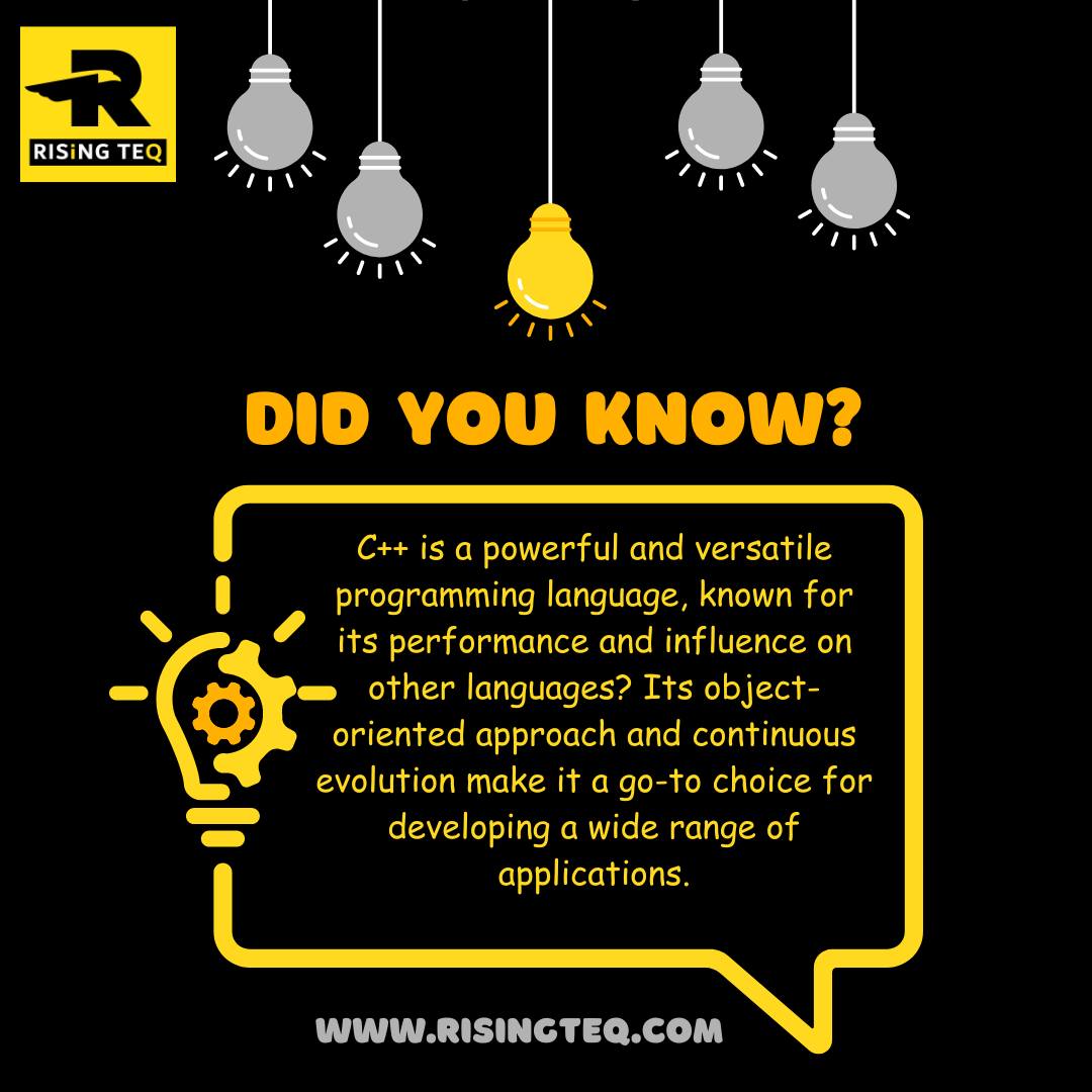 RisingTeq - Unlock the Power of C++! 🚀💻 Embrace its... | Facebook
