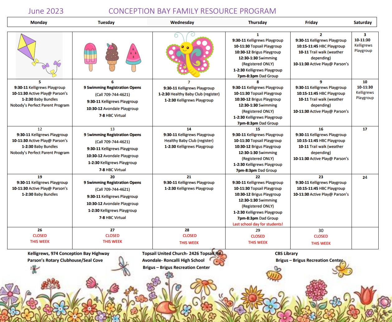 Our June... - Conception Bay Family Resource Program Inc. | Facebook