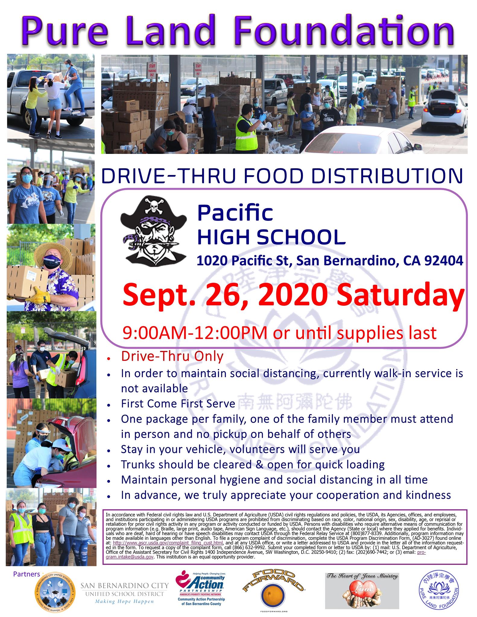 Free Drive-Thru Food Distribution