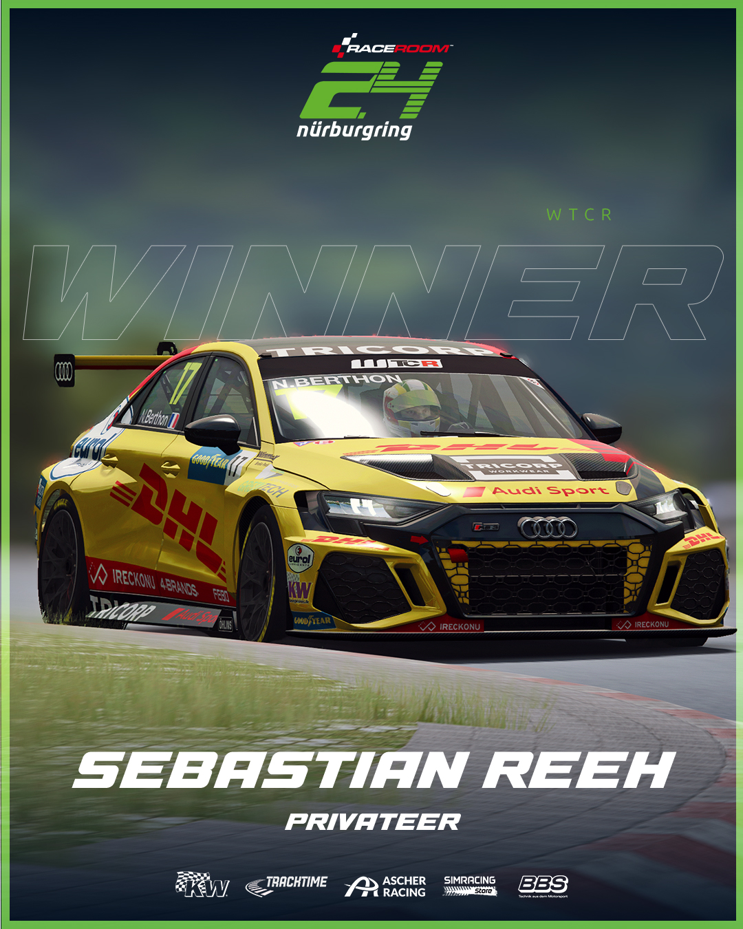 RaceRoom - Congratulations to the Winners of the #RaceRoom...