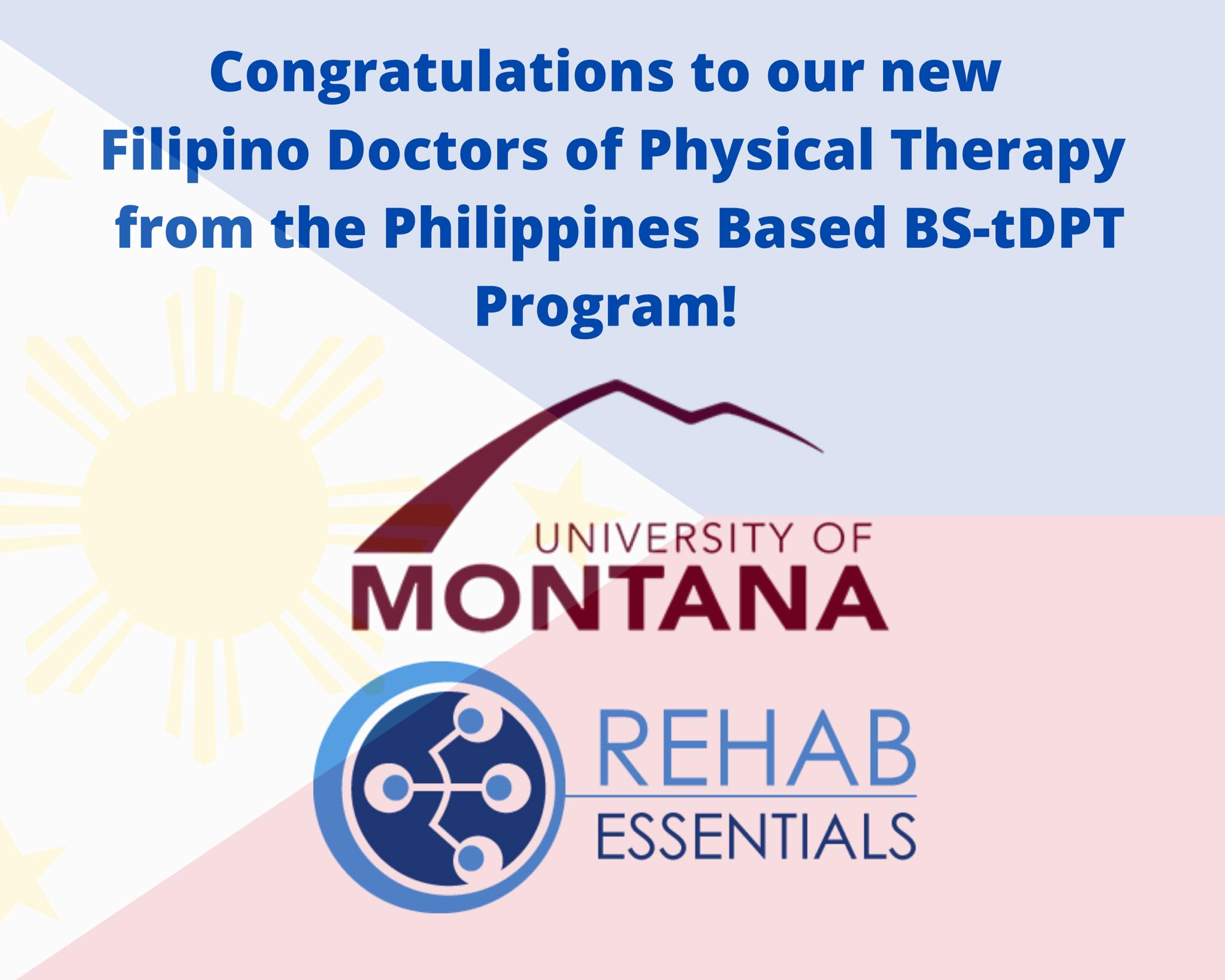 TDPT Philippines of University of Montana/RE
