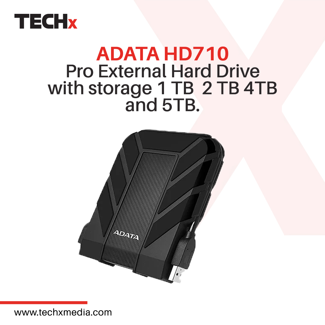 TECHx - The ADATA HD710 Pro External Hard Drive has four...