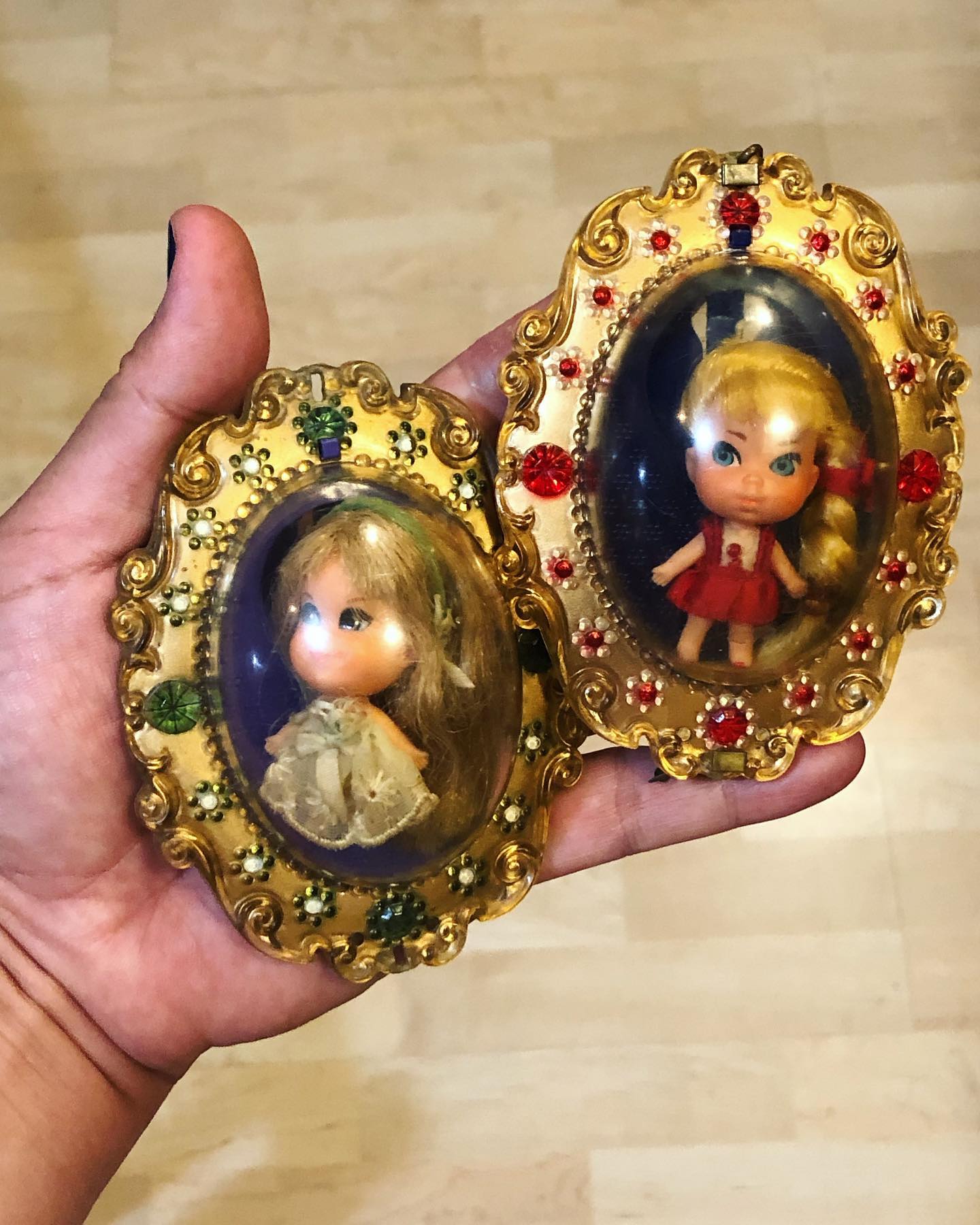 1966 Lucky Locket Kiddle by Mattel 🩵