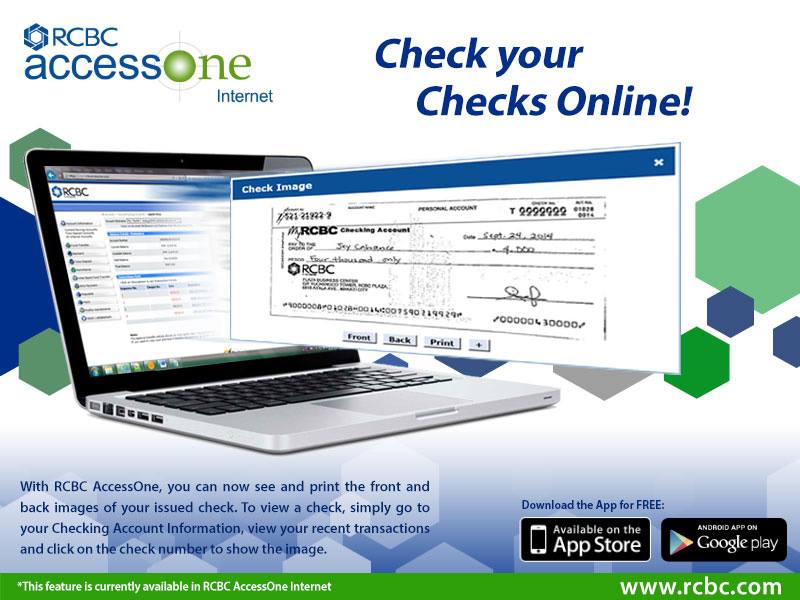 RCBC - No time to go to the branch? Worry no more. With RCBC AccessOne ...
