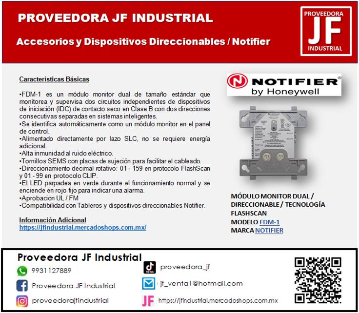 Proveedora JF Industrial - 🔴 Modulo Monitor Dual Direccionable // Marca ...