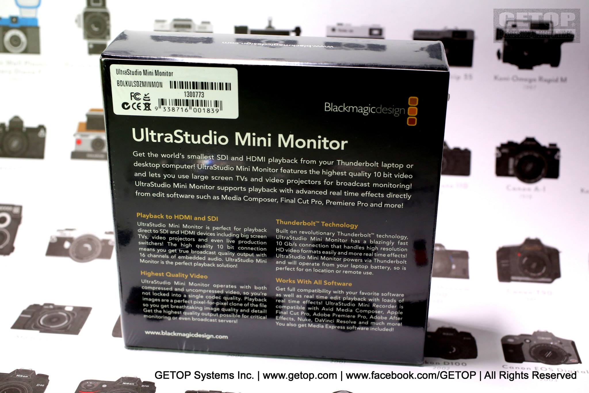 Getop - BMD UltraStudio Mini Monitor 到貨開箱照 - MacBook Pro 筆電輸出HD-SDI或是 ...