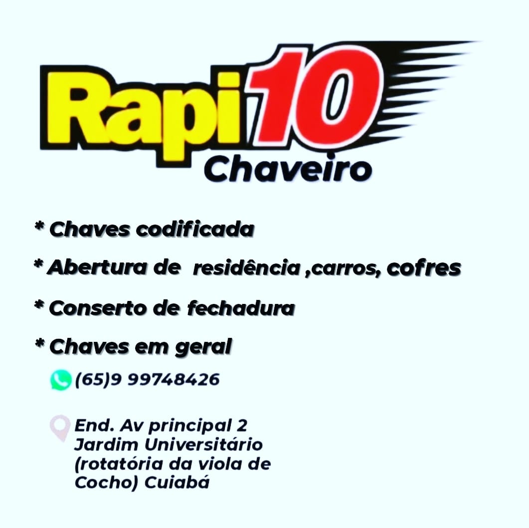 Rapi10 Chaveiro | Cuiabá MT