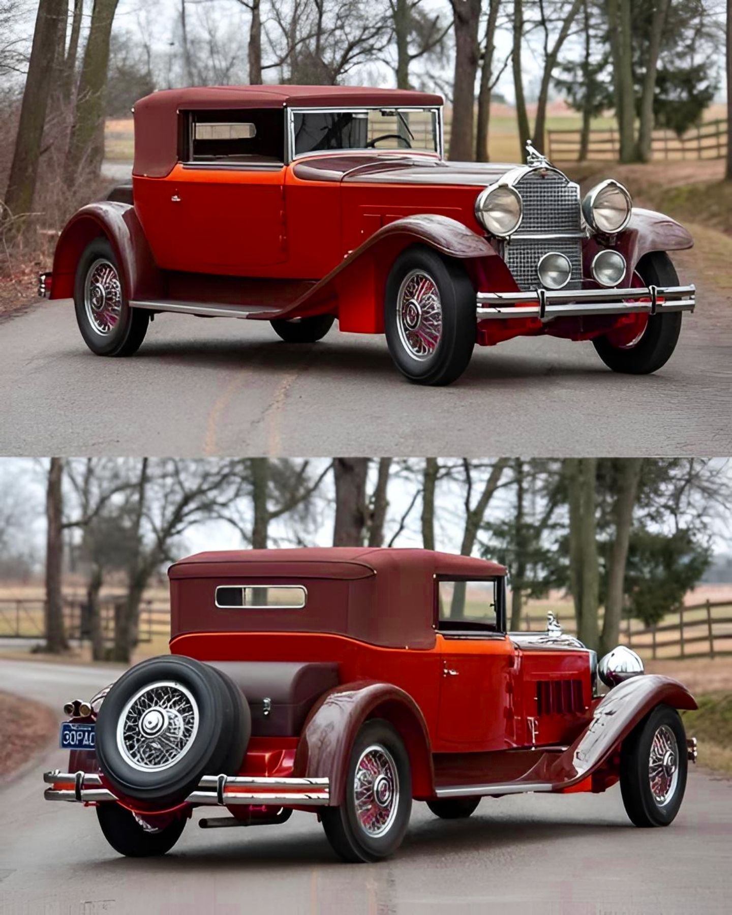 仙鶴7 1930 Packard seven-eighths left side view. Inscribed on photo back