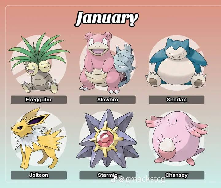 Pokemon Months