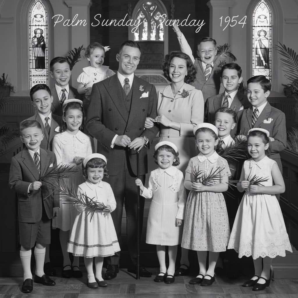 The Fabulous Fifties | Husband and wife with their 13 children on Palm ...