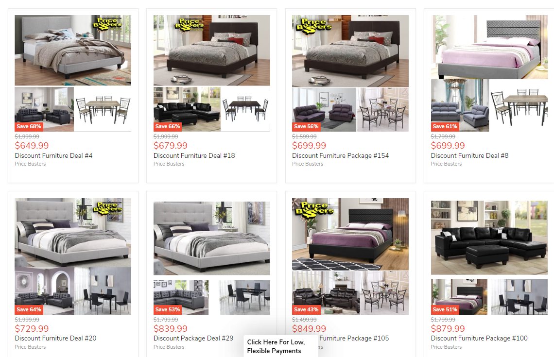 Price Busters Bedroom Sets