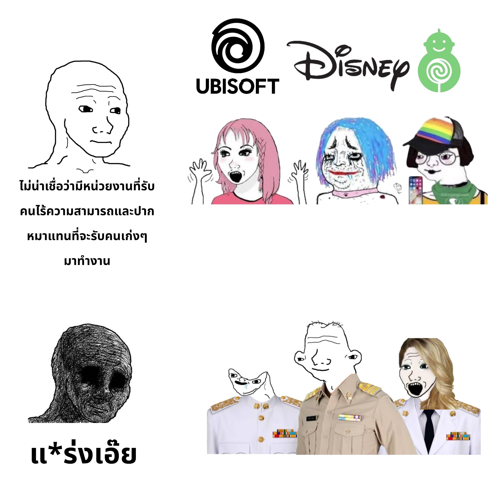 Political Compass Meme Thailand