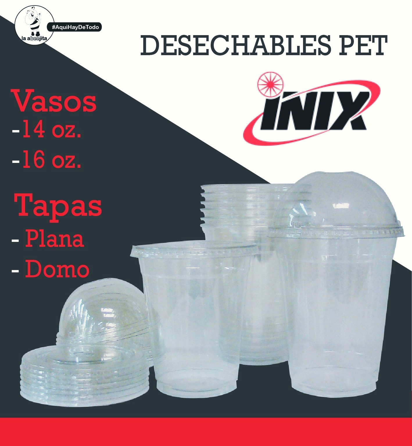 La - #DESECHABLES | #VasosPet #TapaDomo #TapaPlana #Inix 🔴 #Mayoreo 🔴 # ...