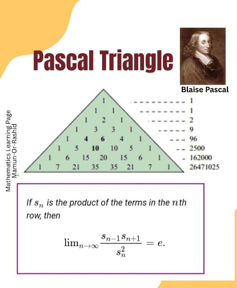 Pascal Triangle has Euler... - Mathematics Learning | Facebook