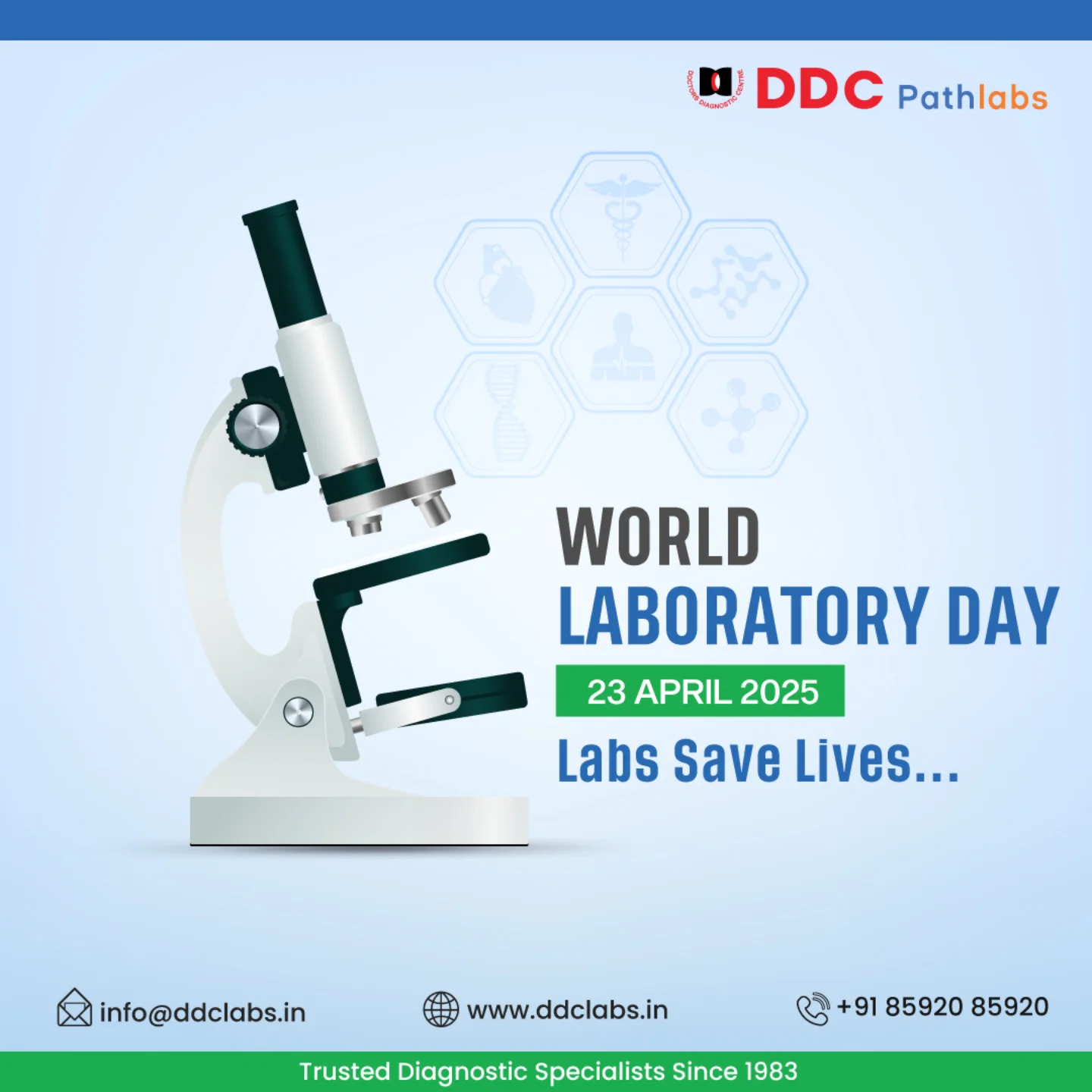 🔬 World Laboratory Day... - Doctors Diagnostic Centre Pvt Ltd | Facebook