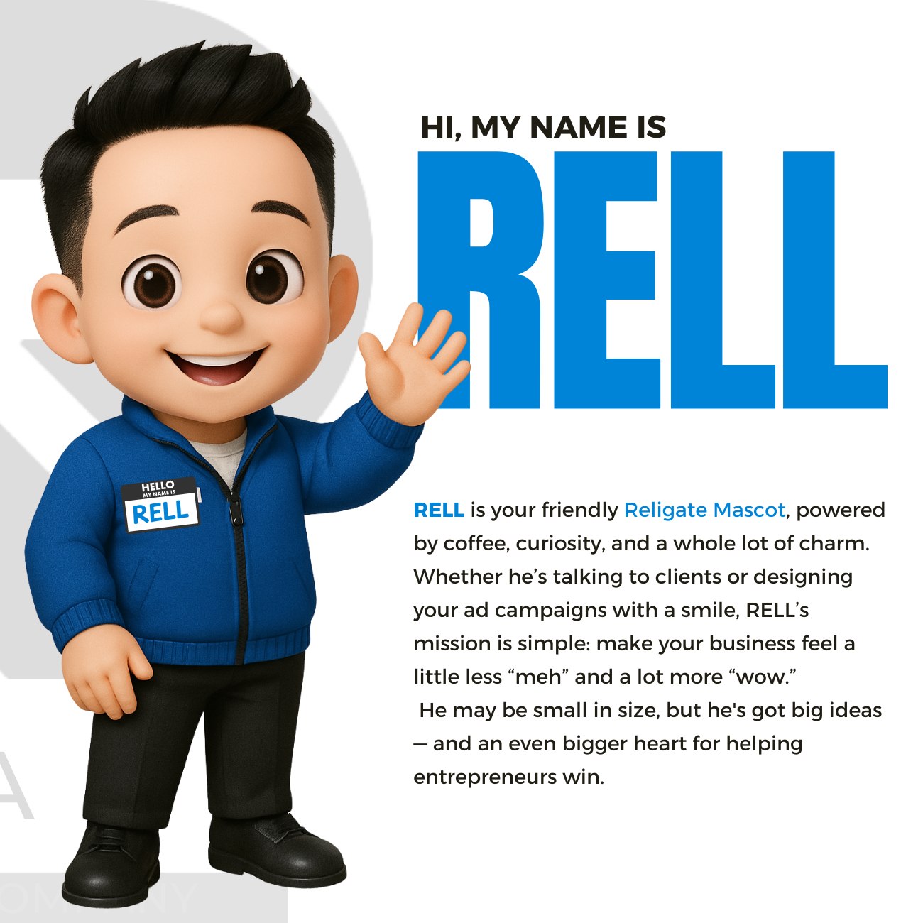 Religate - 🎉 BIG REVEAL! Meet RELL — the official mascot of Religate! 💙 ...