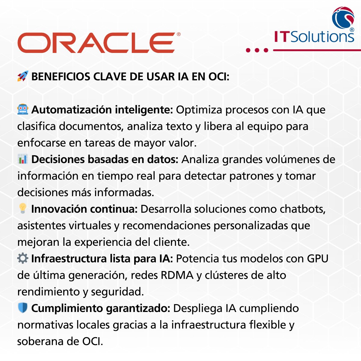 🌐 Transforma tu empresa con Oracle... - IT Solutions México | Facebook