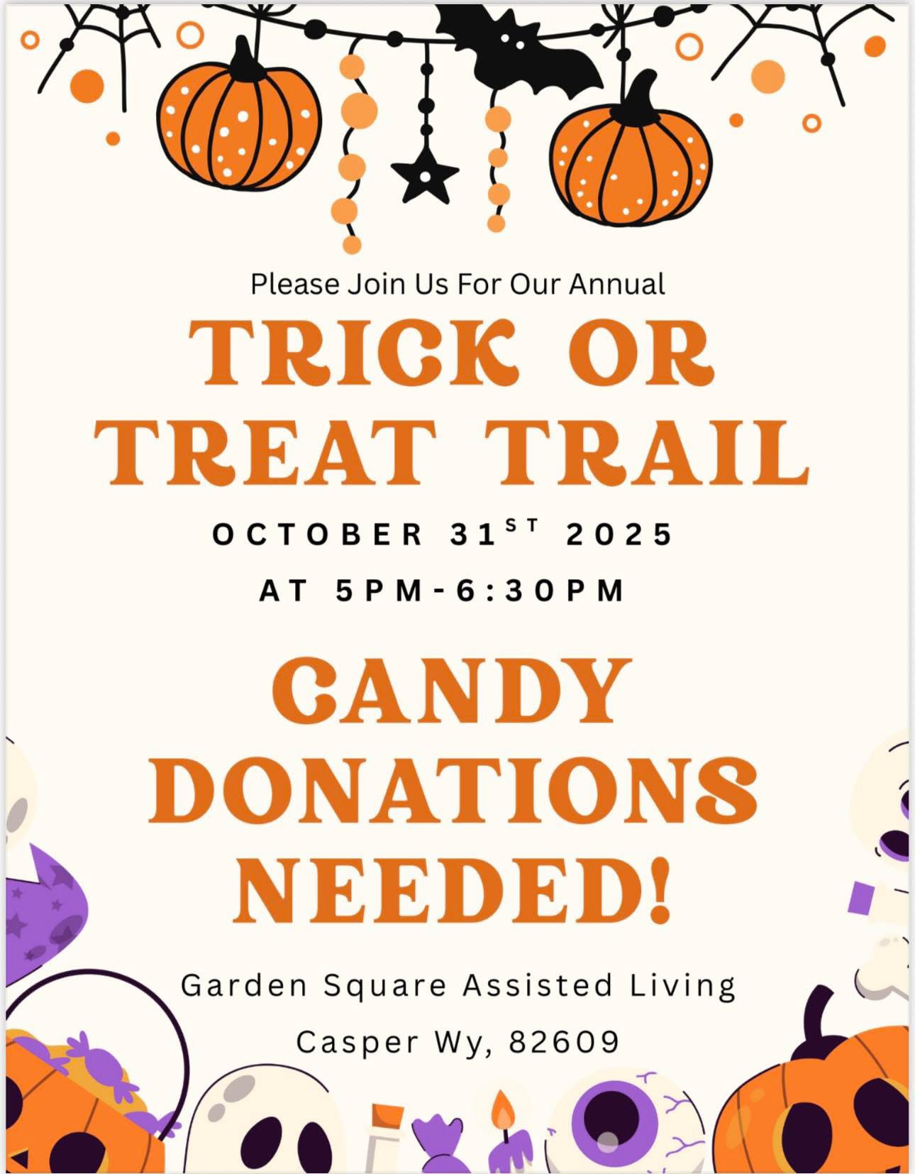 Trick or treat trail