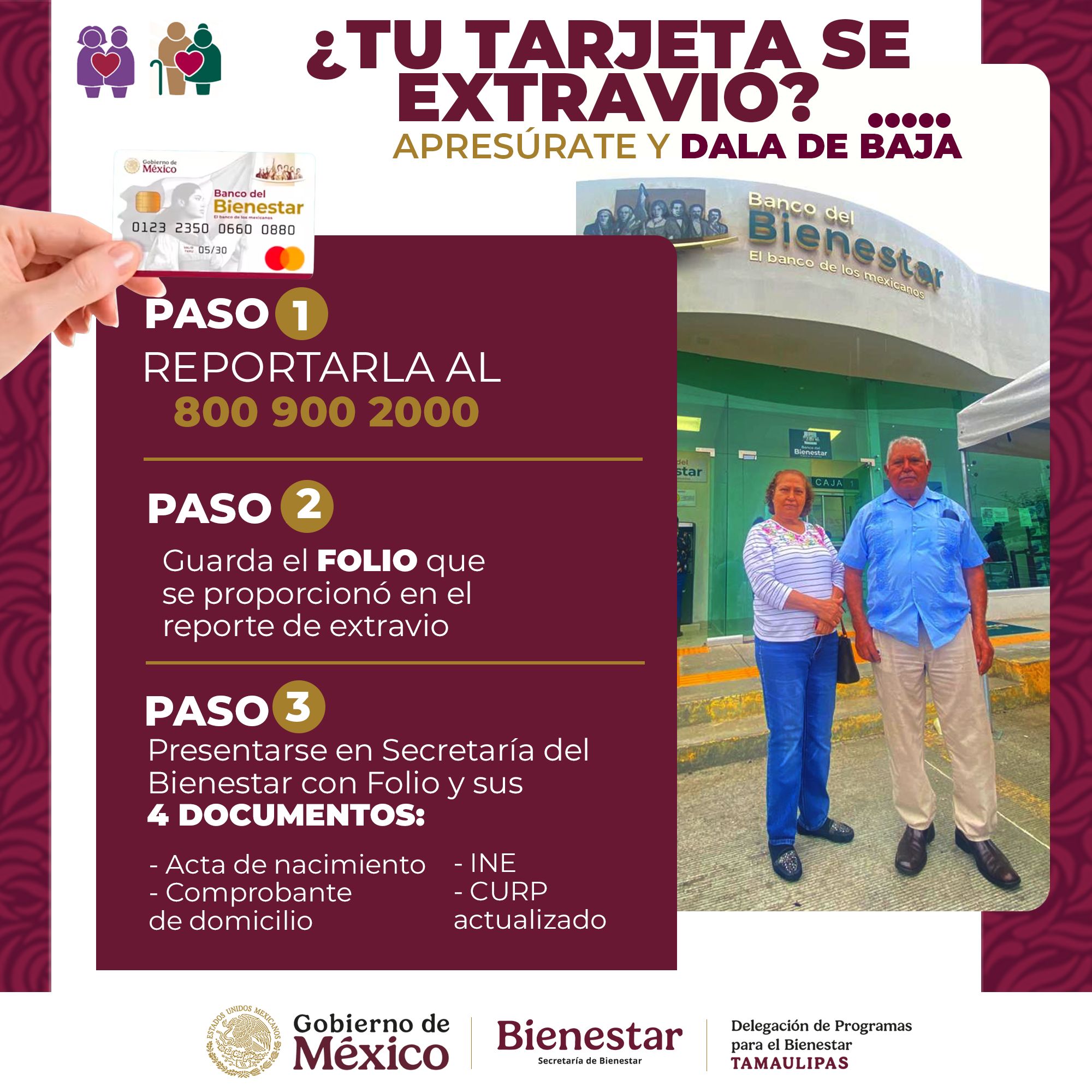 ¿Se le extravio la... - Bienestar Federal Nuevo Laredo | Facebook