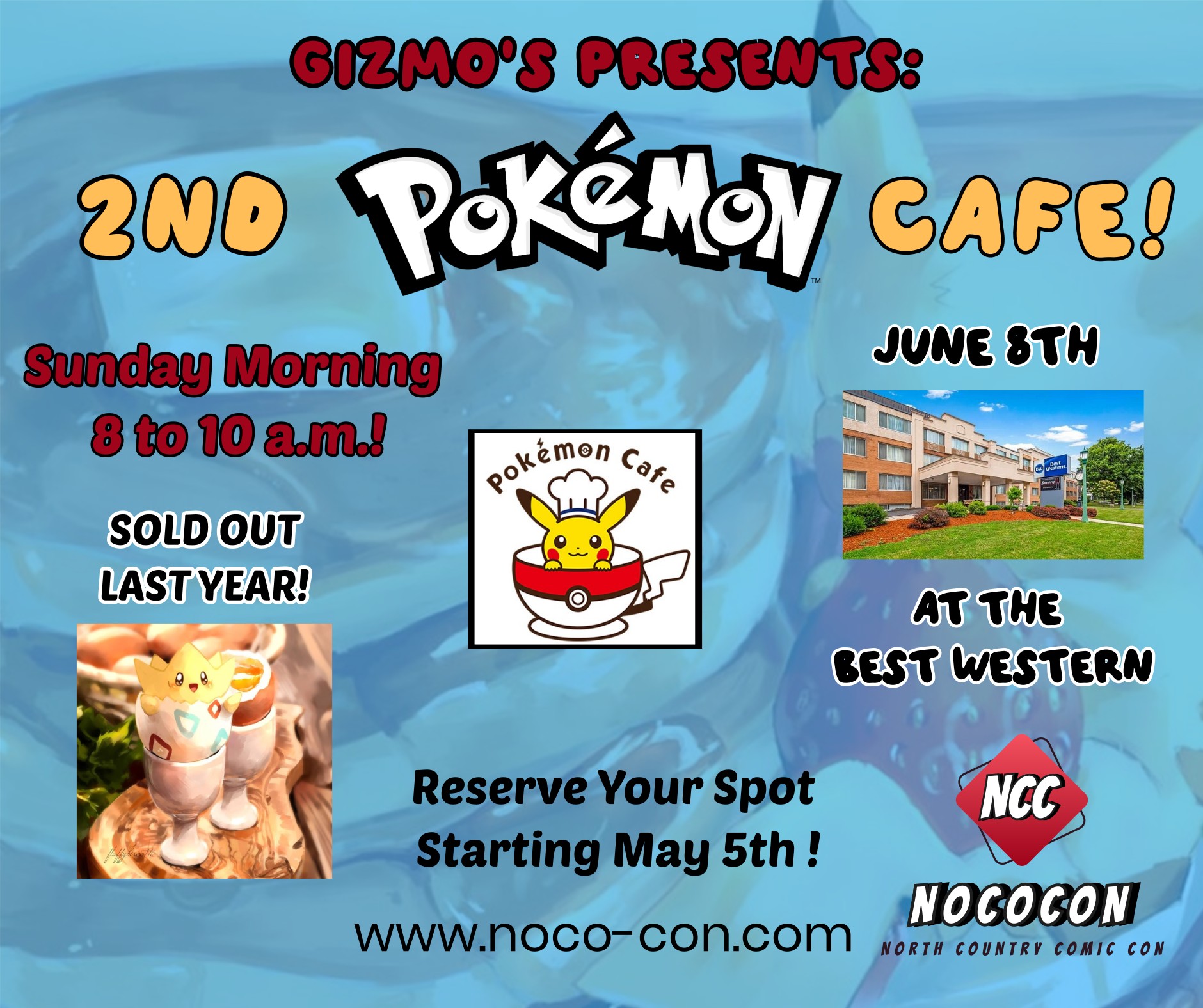2nd Annual Nococon Pokemon Cafe Brought by Gizmos!!!