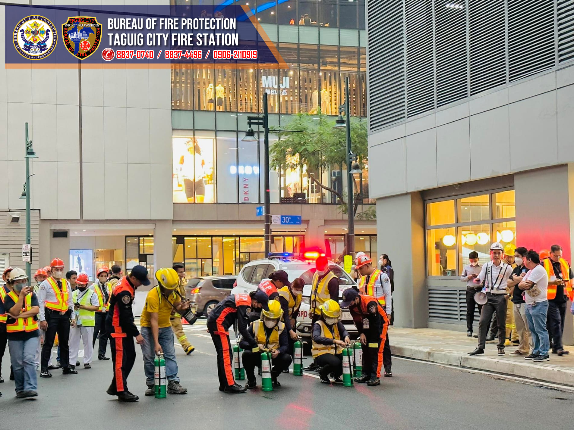BFP - IN PHOTOS | Fire and Earthquake Drill at BGC Corporate Center 2 ...
