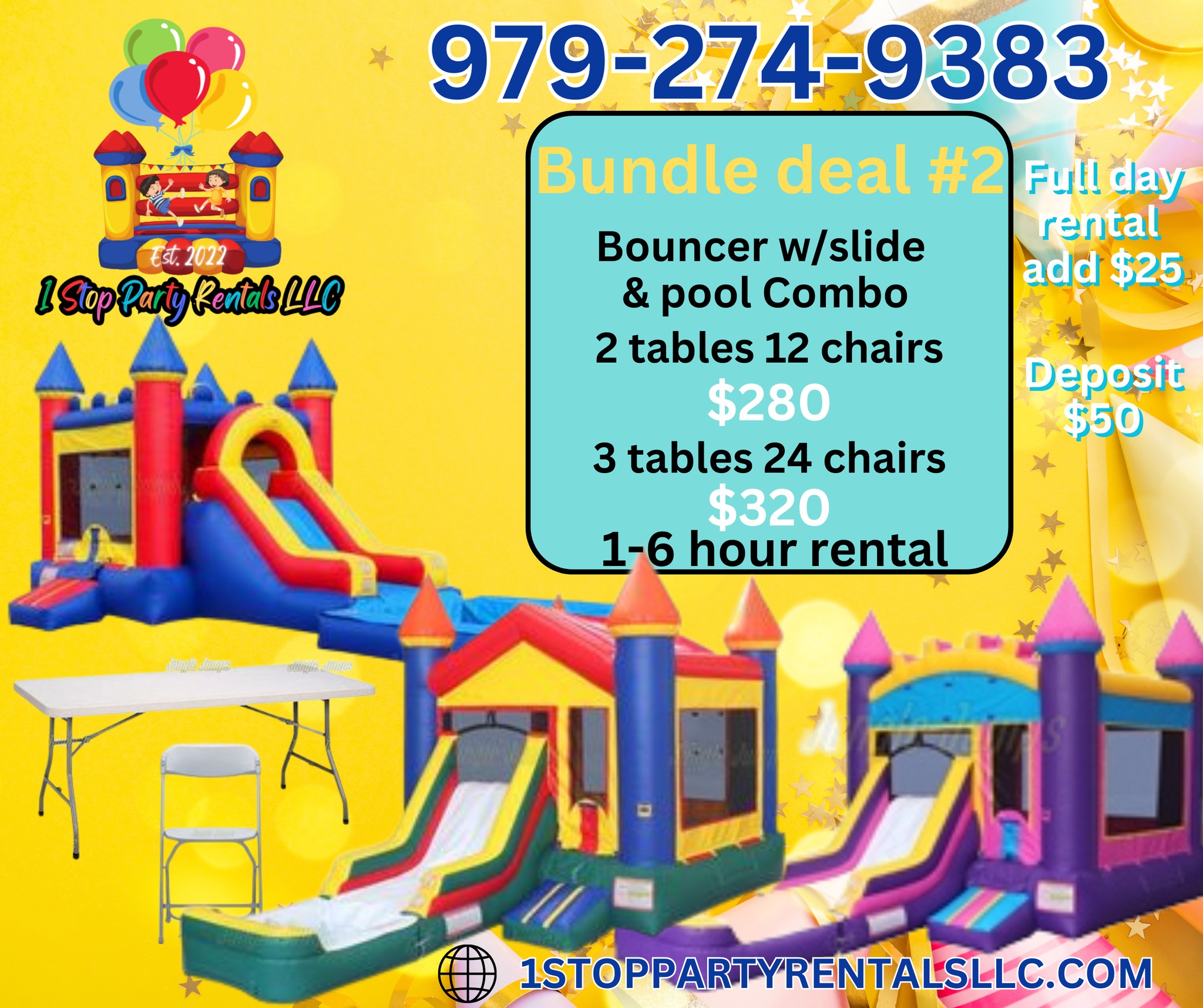 1 Stop Party Rentals LLC