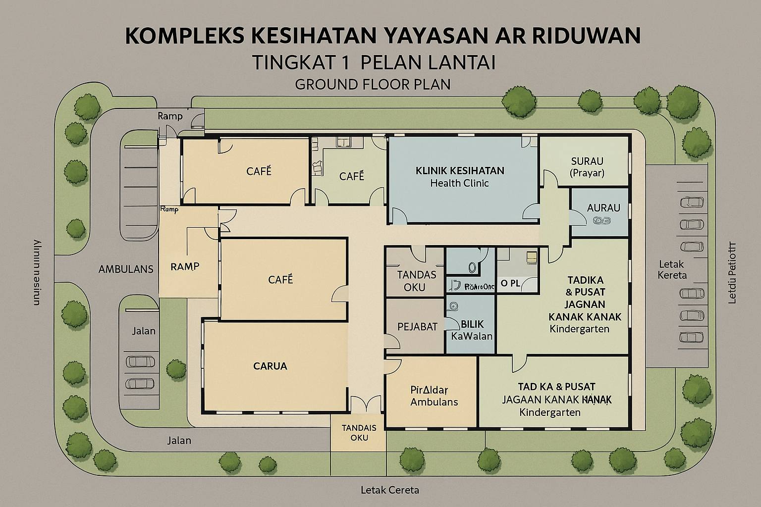 Projek Pembangunan Kompleks Yayasan Ar Riduwan Johor | Parit Raja
