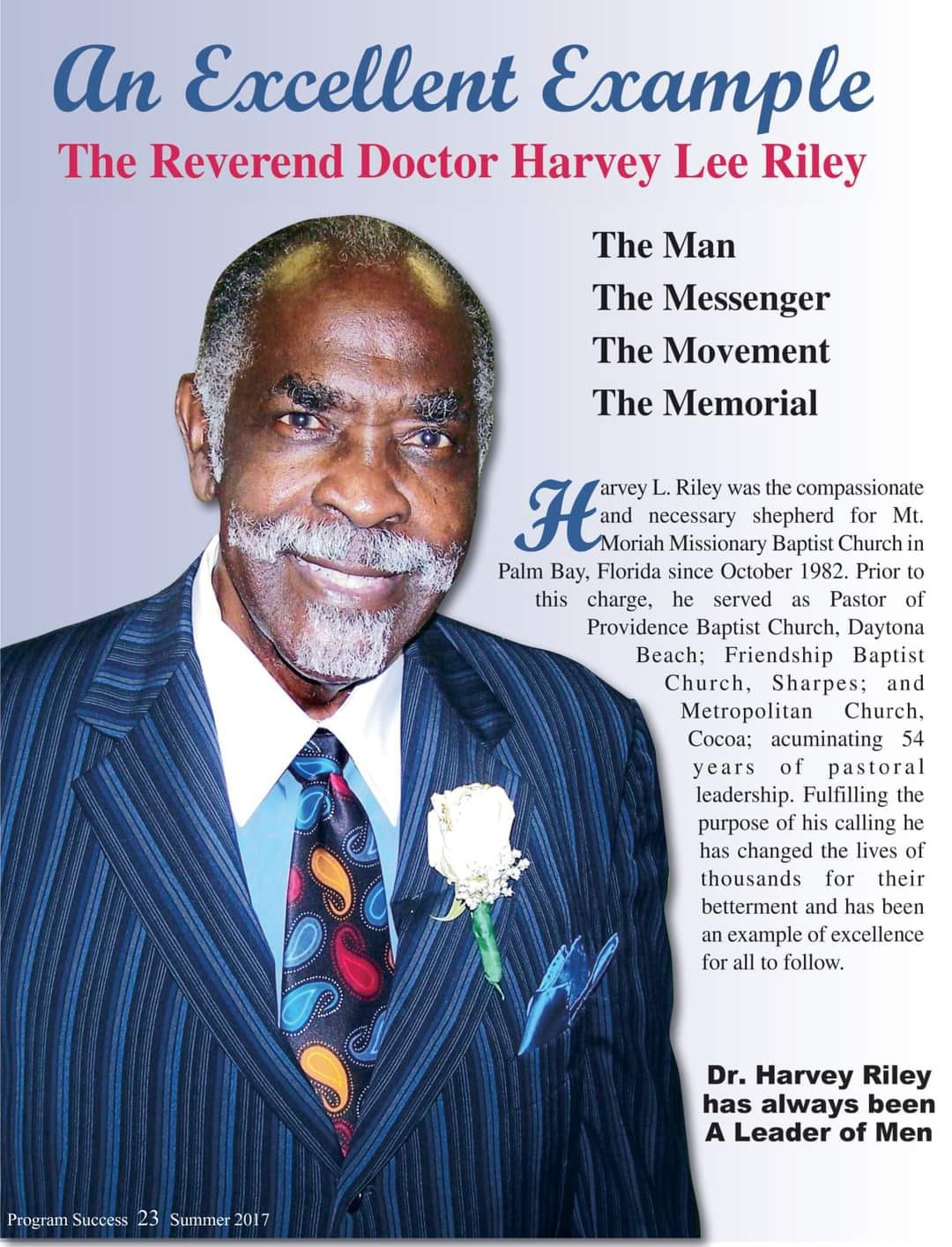 Darryl A. Barrs - “Documenting Our Legacies of Success”...