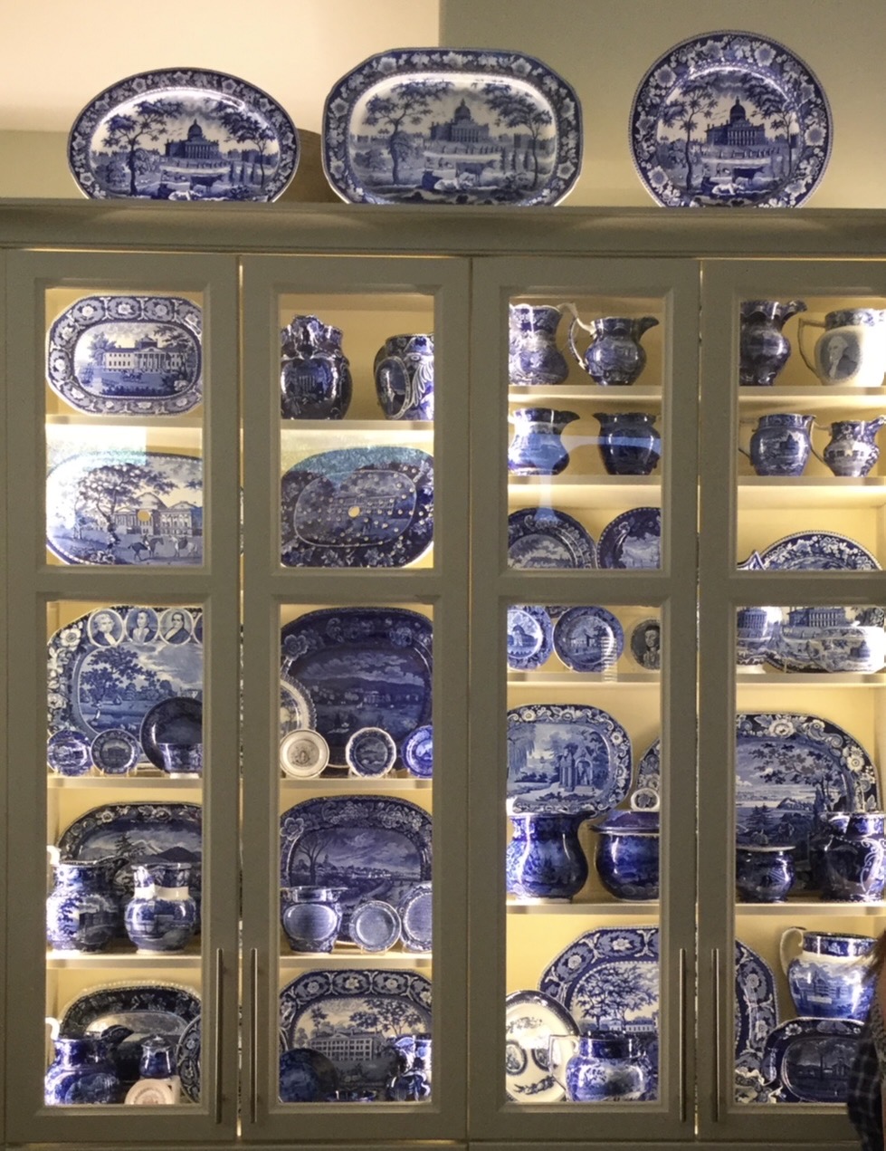 Transferware Collectors Club - Shown is a cabinet filled with ...