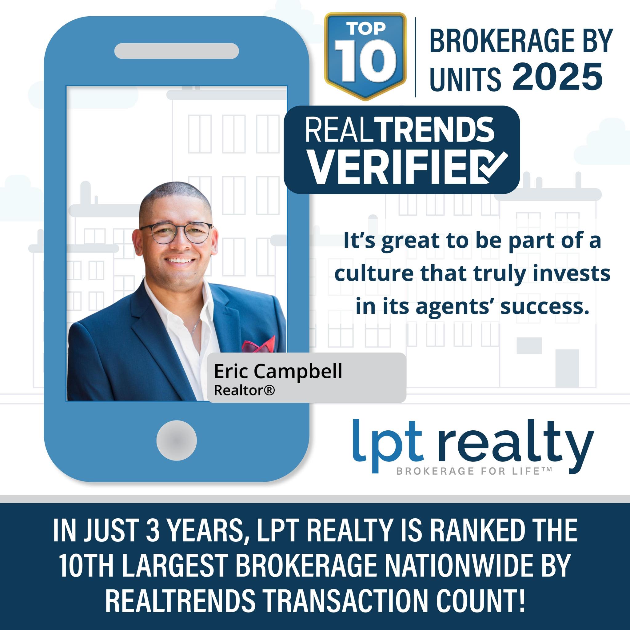 Eric - Proud to be part of a team that’s breaking records at LPT Realty ...