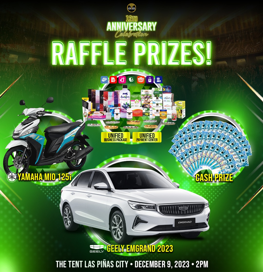 Unified - Ito na ang kaabang abang na raffle prizes na ipapamigay namin ...
