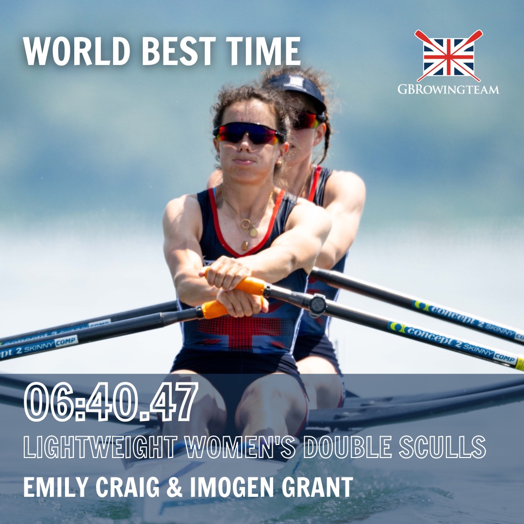British Rowing - ⏱️ World Best Time ⏱️ Emily Craig and... | Facebook