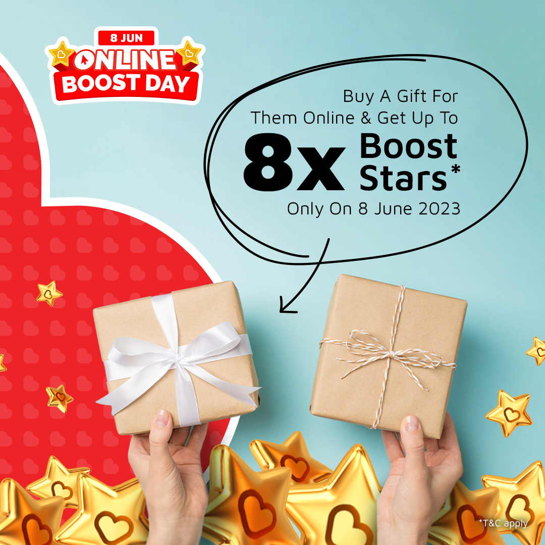 Boost - The first person you tag has to buy you a gift...