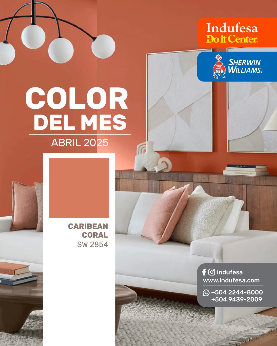 Indufesa - Color del Mes – Abril 2025 🎨 Dele vida y calidez a sus ...
