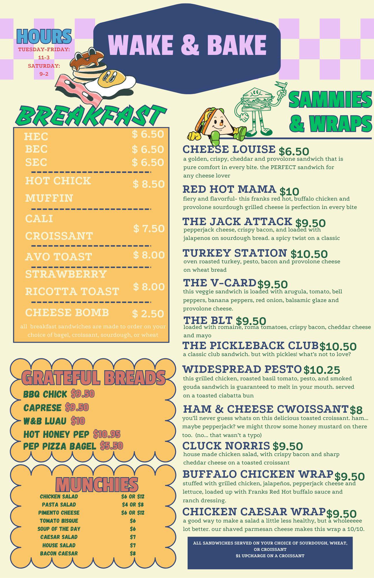 Wake - OUR NEW & IMPROVED MENU IS READY! 🥪 Come have breakfast & lunch ...